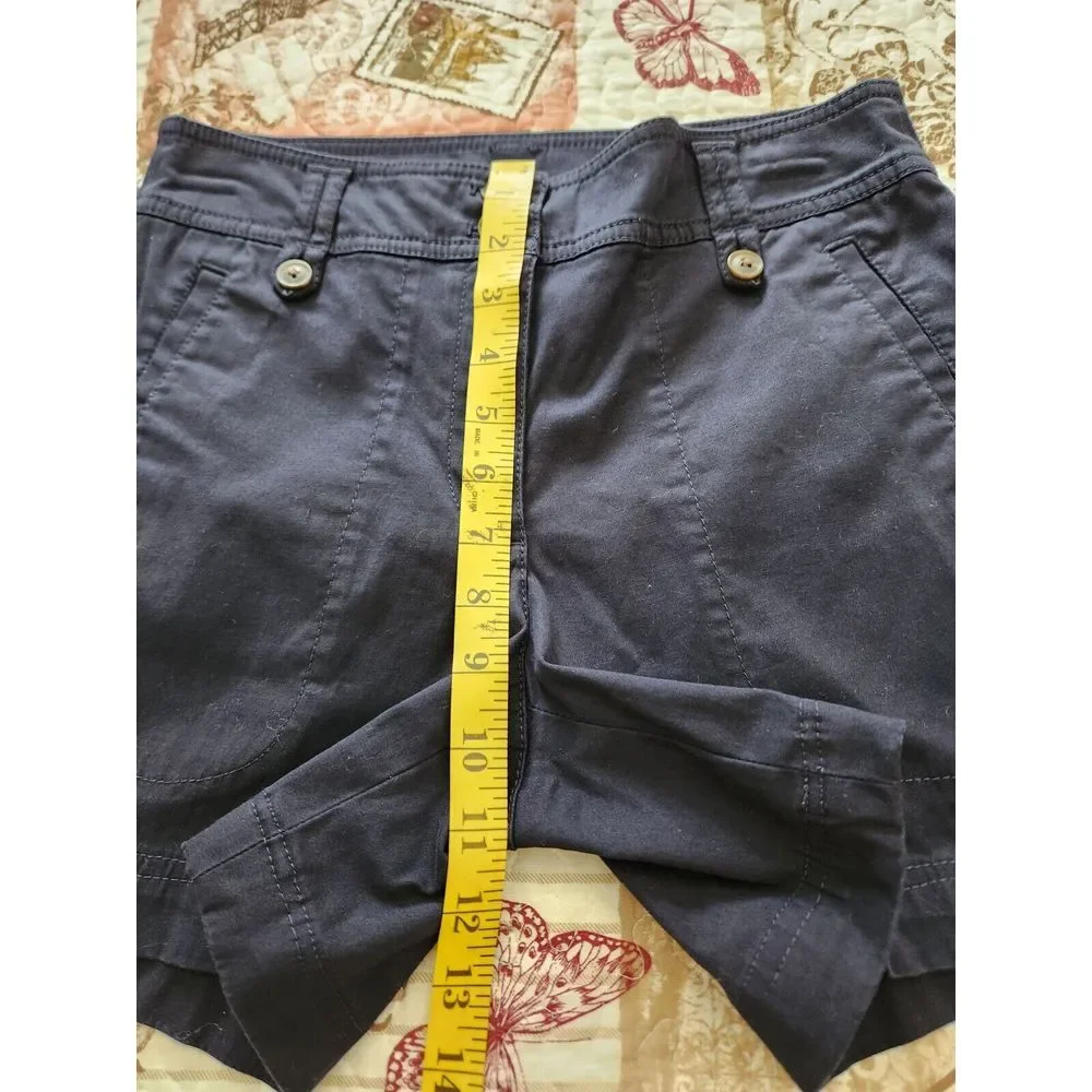 Talbots Petites Women's Navy Blue Shorts Stretch Size‎ 2P